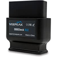 Veepeak OBDCheck BLE OBD2 Bluetooth Scanner Auto OBD II Diagnostic Scan Tool for iOS &amp- Android- Bluetooth 4.0 Car Check…